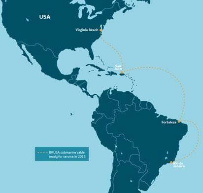 Conexão Brasil-EUA ganha reforço com anúncio de cabo submarino da Telefónica