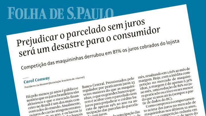Carol Conway: Prejudicar o parcelado sem juros será um desastre para o consumidor