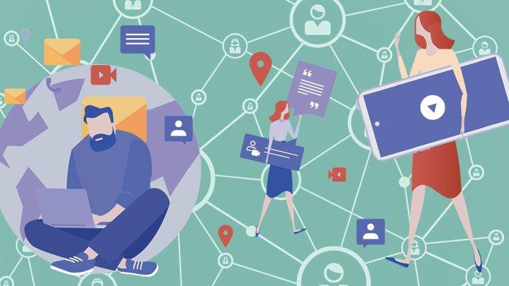 Brasileiro passa 46 horas por mês em redes sociais